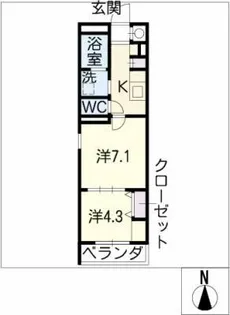 ACTY広路【3階】の間取り