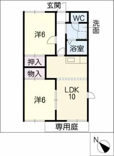 ヴィラエクセルA棟【1階】の間取り