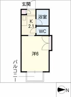 コーポラス セレクション【2階】の間取り