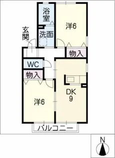 マイリトルタウン高師 五番館【2階】の間取り