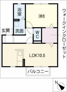ウィルモア伏見【2階】の間取り