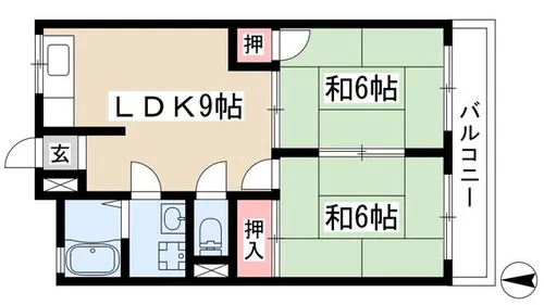 ファミールはらた【103号室】の間取り