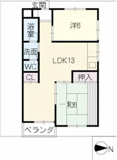 イーストコメマツ【3階】の間取り