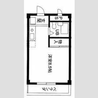 シティハウス八剣【403号室】の間取り