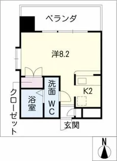 リエス伏見【5階】の間取り