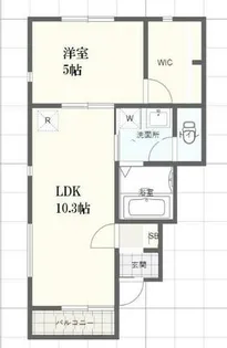amuse英賀保【1階】の間取り