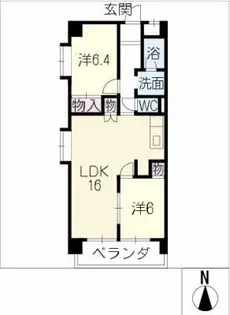 ルミエール原【11階】の間取り