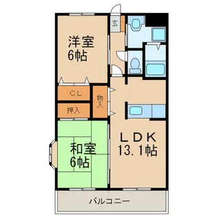 グランヴェ-ル【3階】の間取り