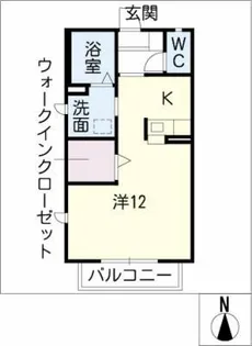 シャーメゾン庄内【2階】の間取り