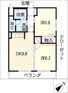 グリーンハイツ斉藤【3階】の間取り