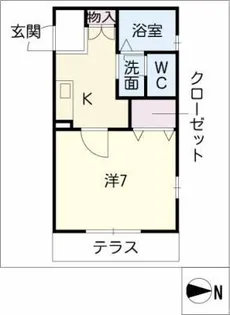 メゾン・ボーラ【1階】の間取り