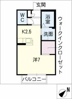 チェリー Ⅱ【1階】の間取り