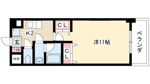 フィオーレ観月【403号室】の間取り