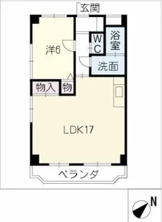 長谷川二番館【3階】の間取り