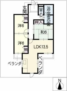 コンフォートヤマト【4階】の間取り