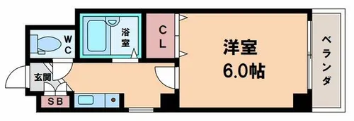 コーポキタノ【5階】の間取り