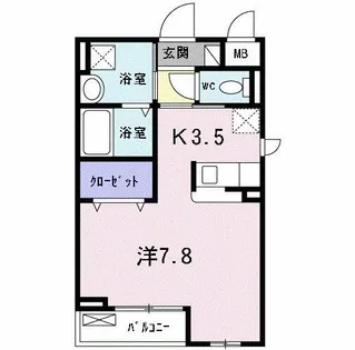 カスカード【2階】の間取り