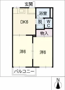コーポ丸豊【1階】の間取り
