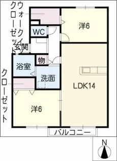 ロイヤルステージ A棟【1階】の間取り