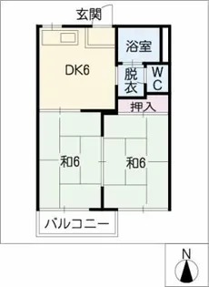 ビスタ旭【1階】の間取り