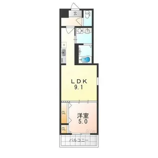 フジパレス上住吉【2階】の間取り
