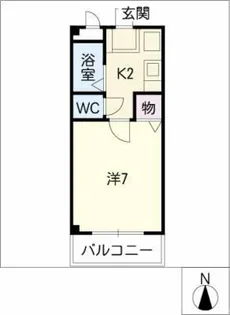 CRESCENT COURT西三条【1階】の間取り