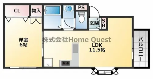 澤田マンション【202号室】の間取り