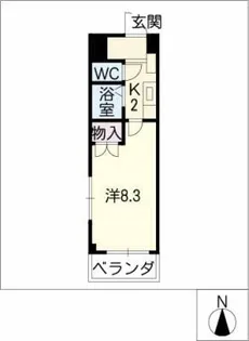 エクセレンス大杉【2階】の間取り