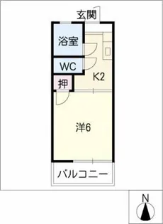 フォーブル萩野【1階】の間取り