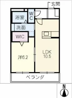 カーサ セレッソ【1階】の間取り