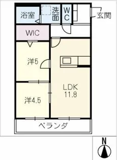 カーサ セレッソ【3階】の間取り