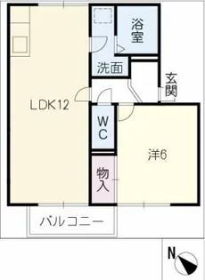 プランドールディス【2階】の間取り