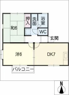 アルタ ビスタ A棟【2階】の間取り