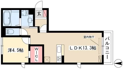 パライソ熱田六番町 B棟【1階】の間取り