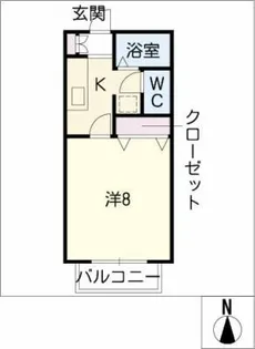 プロスペリテKE【2階】の間取り
