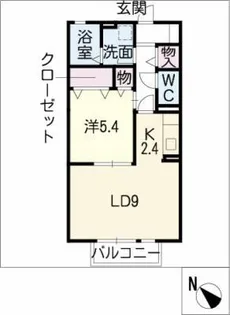 グランドールコート B棟【1階】の間取り
