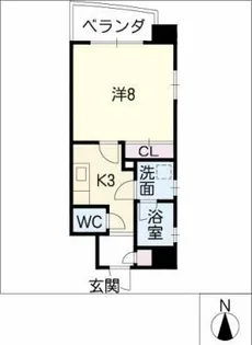 クレストMK荒畑【8階】の間取り