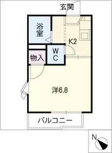 メイプルハウスB棟【2階】の間取り