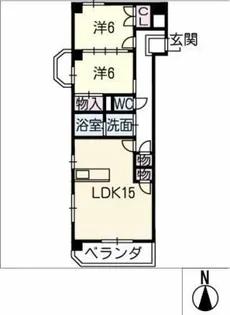 SOLE加木屋【6階】の間取り