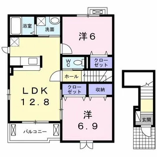 フルール【2階】の間取り