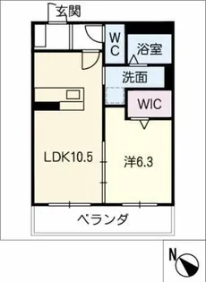 グランツ羽黒【2階】の間取り