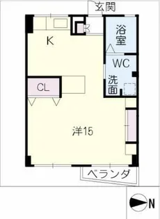 BELLE PARK FRONT【5階】の間取り