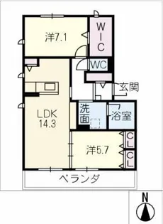 Pritz・K【1階】の間取り