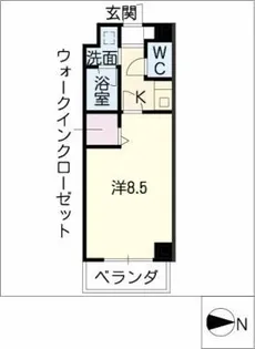 ル・ヴェール金山【5階】の間取り