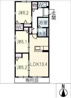 HEIM MAISON庄内通駅東 D棟【1階】の間取り