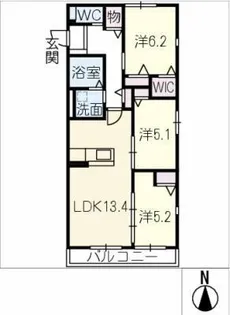 HEIM MAISON庄内通駅東 D棟【3階】の間取り