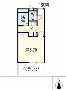 レオパレス大坪【1階】の間取り