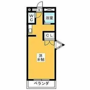 エクセル塩釜Ⅲ【1A号室】の間取り