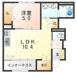 ユーフォリア【1階】の間取り