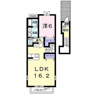 カーサ大高【2階】の間取り